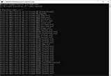 コマンドプロンプトでempty.exeを実行した時の状況